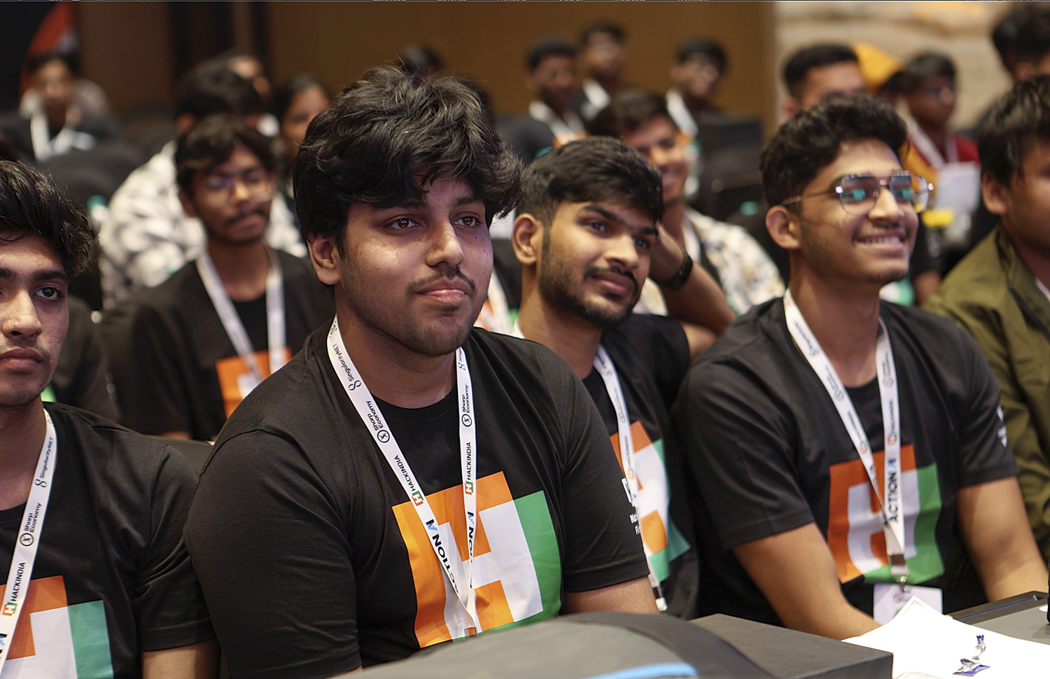 Participants at a HackIndia event